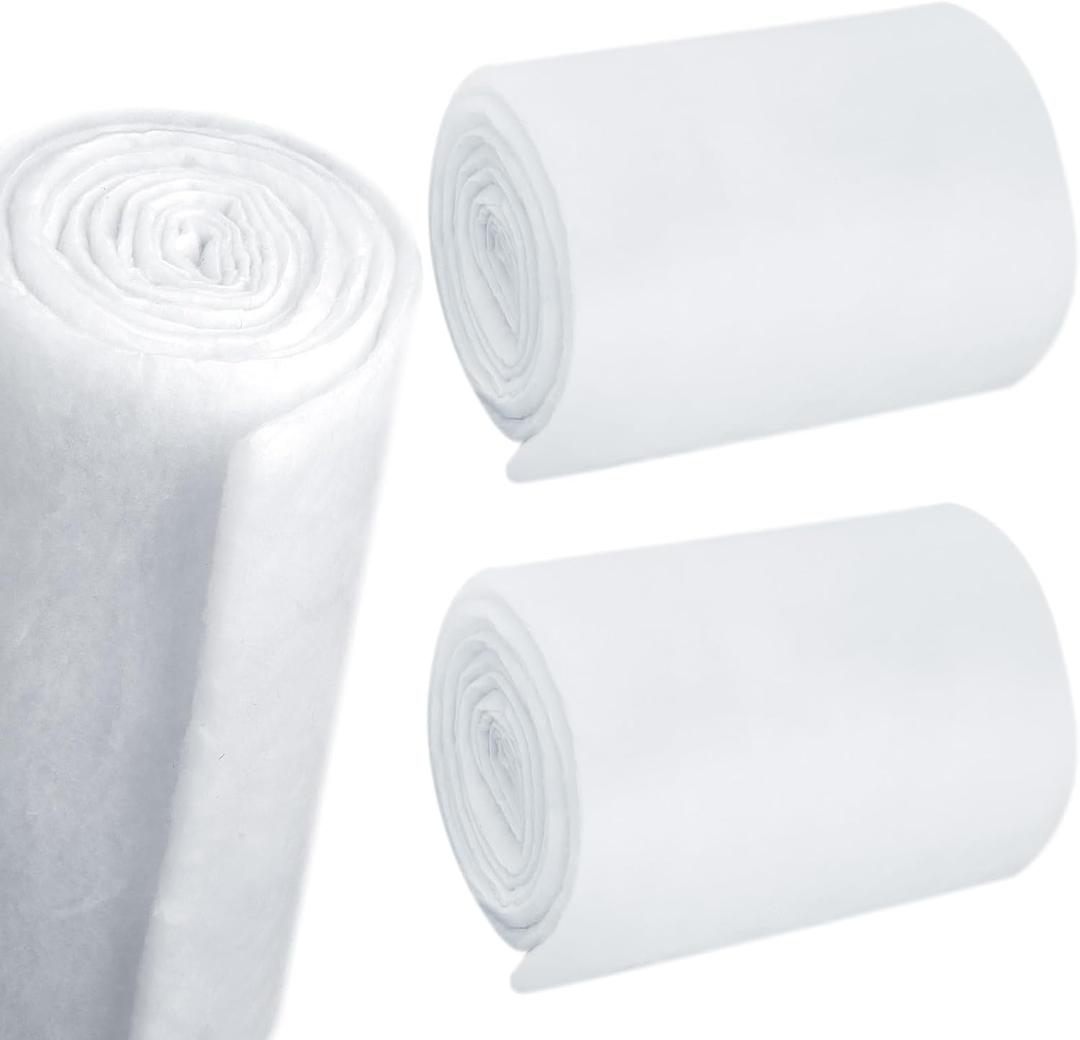 Peryiter 2 Roll Upholstery Quilt Batting 24 Inch x 2 Yard x 1 Inch Polyester Batting Multipurpose Fiberfill Stuffing Fabric for Cushion Pillows Bedspreads Interior Decoration Crafts