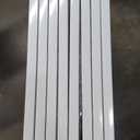 Full Metal Freestanding Dog Gate with Door, 32''Height Foldable Pet Dog Fence for Indoor & Outdoor, 8 Panels Extra Wide Free Standing TallDog Gates for Doorways,House,Stairs,Porch,Deck,Yard (White)