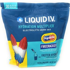 Liquid I.V. Hydration Multiplier Popsicle Firecracker - 60 Sticks (Exp: April 19, 2027)