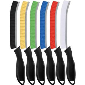 SXhyf Cleaning Brush - Hard Bristle Crevice Cleaning Brush, Multifunctional Gap Scrub Brush, Home Essentials, Bathroom Cleaner Tools for Household Use, Kitchen, Window, Faucet(S1110SE) (6, Multicolor)