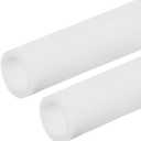 PATIKIL Pipe Insulation Foam Tube, 2 Pack Heat Preservation Foam Pipe Outdoor Wrap Pipe Covers 2-3/4" (70mm) ID x 3-1/2" (90mm) OD x 6.6 ft for Handle Grip HVAC Units, White