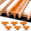 6 Pcs Under Deck Drainage System Downspout for 12"&16"Joist Spacing