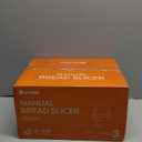 UpgradedManual Bread Slicer for Homemade Sourdough Bread,Metal Guide & Adjustable Thickness, Hand Crank Bread Slicer with Scale Line and Suction Cup, Sharp Blade, Suitable for Sourdough Bread, Etc (Black)