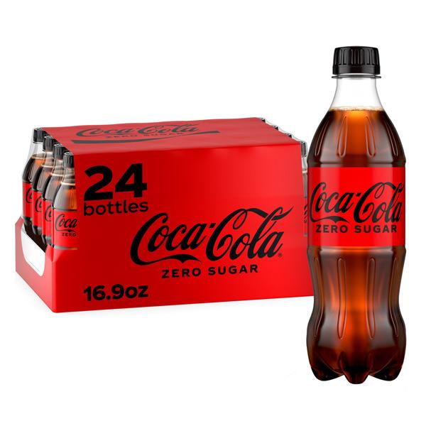 Coke Zero Sugar Diet Soda Soft Drink, 16.9 fl oz, 24 Pack, Best By: DEC 22, 2025