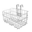 Folding Bike Front Basket Wire Easy Installation on Front Handlebar with Handles for Bicycle Accessories Frame Bag Cargo Rack.