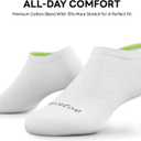 No Show Socks Women, 8 Pairs Low Cut Ankle Non Slip Casual Invisible Liner Athletic Running Socks (White+black)