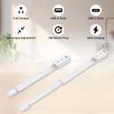 Electrical Outlet Extender Stick - Features USB-A, USB-C and 2 AC Outlets, Extends 22"-34", Rotates 180° Access Hard-to-Reach Outlets, Wall Plug Power Socket Expander Nightstands, Sofa, Desks and More