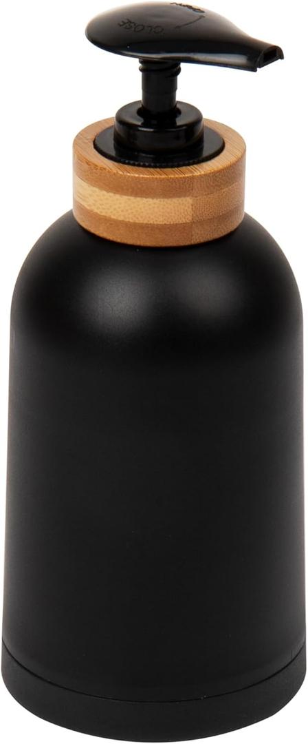 Soap Dispenser, 16oz, Pump, Hand Soap, Dish Soap Dispenser for Kitchen, Bathroom, Refillable, Plastic, Black