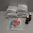 Vesici 20 Sets Swing Top Glass Bottles Set Amber Homemade Vanilla Extract Bottles Vanilla Extract Jars for Christmas DIY Crafts (8 Oz)