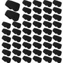 Handepo 50 Pieces Ear Warmers Headband Winter Ear Muffs Black Fleece Ear Warmers Headband for Women Men Sports Running Cycling Skiing