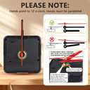 SUPVOX Quartz Clock Movement Replacement DIY Clock Mechanism Repair Part Accessory Silent Battery Operated Motor