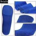 Unisex Athletic Knee High Breathable Compression Solid Tube Soccer Football Sport Socks 3/12 Pairs for Kid Youth Adult (White)