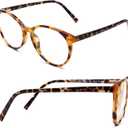 LianSan Sturdy Photochromic Distance Glasses for Women - with Spring Hinge (Leopard)