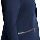NIC+Zoe Ponte Zip Jacket, Dark Indigo, 3X