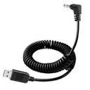 USB to DC3.5 car charger spring cable, Furrion FOS07TADS Vision S monitor USB to DC car charger cable - FOS48TA-BL FOS48TAPK BL, replacement part for connecting wireless backup camera 7-inch monitor