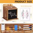 Suggestion Box with Slot and Lock - with 100 Suggestion Cards Ballot, Donation, Comment Drop Box for Church, Office, Wedding - Wall Mount/Countertop