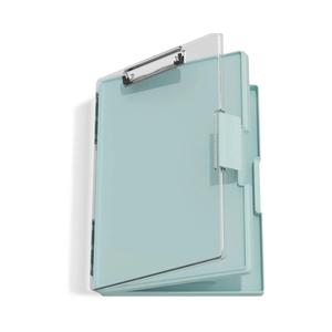 Clipboard with Storage, Green 8.5 x 11 Folder Nursing Side Opening, Heavy Duty with Dual Compartment, Smooth Writing for Teachers, Classroom, Size 13.3 x 9.4 x 1.5 in, Office & School Supplies