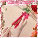 2 x Professional Rose Stem Thorn Stripper & Leaf Remover Tool - Efficient Floral Cleaner for Home Gardening & Flower Shops - Upgraded Design for Easy Floral Arrangements (Red)