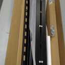 WALMANN Overhead Tote Storage Rail System, Garage Ceiling Bin Storage Rack Heavy Duty Adjustable Tote Slide Rails(Black, Bins not Included)