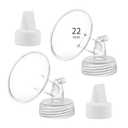 22mm Flange and Duckbill Valve Compatible with Spectra S1 S2 9 Plus Breastpump Replacement to Spectra Pump Parts, Not Original, Replace Spectra Accessories.