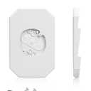 Siding Light Mounting Block, 8141DBL Vinyl Siding Mounting Block with Built-in Electrical Box, Outdoor Mounting Plate kit for 1/2 inch Double, White, 1 Pack