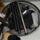 Comfort Zone 16-Inch Oscillating Pedestal Fan, 3-Speed High-Velocity Cooling, Adjustable Height & Tilt, Quad-Pod Folding Base, Black  ETL Listed