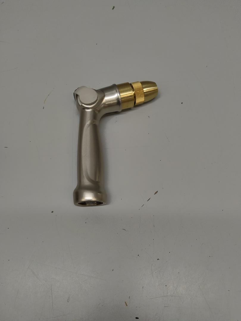 FANHAO Professional Heavy Duty Garden Hose Nozzle, 100% Metal Thumb Control Water Nozzle with Brass Tip, High Pressure Adjustable Water Hose Sprayer for Lawn & Plant Watering, Car & Pet Washing