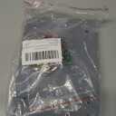 BOSREROY 7.9 Inch Bird Cage Mirror with Perch Stand Wind Bell Interactive Parrot Cage Toy for Parakeets Cockatoos Cockatiels Conures Lovebirds and Canaries