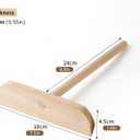 Fir Wood Pancake Spreader and Spatula Kit, 3 Size Batter Spreader and One 11.8" Spatula For Different Crepe Pans, Crepe Making Tools Suitable For Home Kitchen & Commercial Pancake Stall