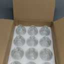 SOUJOY Set of 12 Small Glass Ball Bud Vase, Unique Mini Low Sitting Flower Vase, Clear Floral Centerpieces for Home Decor, Weddings, Floral Arrangements, Events, Parties