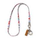 Neck Lanyard for Keys, Floral Key Lanyard for Women, Durable ID Lanyards with Keyring and Clasp for ID Badges, School ID or Wallets, Original