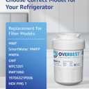 Overbest OB6013 Refrigerator Water Filter, Replacement for GE® MWF®, 3 Pack | Replacement for Smartwater® MWFP, MWFA, GWF, HDX FMG-1, WFC1201, GSE25GSHECSS, Kenmore® 9991, RWF1060