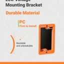 12 Pack Low Voltage Mounting Bracket 1 Gang for Ethernet Wall Plate, Low Voltage Box for Telephone Cord, Network Cable, Hdmi Cable, Coax Cable, and Speaker Wire