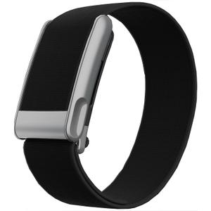 CoreKnit Waterproof Sport Band Compatible with WHOOP 5.0 / One/Peak/Life | Adjustable, Quick-Drying & Sweat-Resistant Strap for Workouts and Daily Wear (Black/Matte Silver)