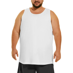 HOdo Big & Tall Mens A-Shirts Cotton Tank Tops Sleeveless Undershirts 3XL