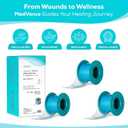 MedVance Silicone Tape Medical, Perforated Surgical Tape Sensitive Skin, Waterproof Tape for Skin, Medical Tape for Wound Care, Eyelash Tape, Gentle Skin Tape, 1" Width (3 Pack, 54 Inches)