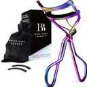 Eyelash Curler with Satin Bag & Refill Pads - Award Winning - No Pinching, Just Dramatically Curled Eyelashes for a Lash Lift in Seconds (Prism)
