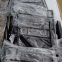 Vipbear Kitchen Dining Table Set for 4, 5-Piece Kitchen Table Set,Dining Room Table Sets,Rectangular Kitchen Table Set with 4 Chairs for Small Space, Dinette,Apartment,Rustic Grey (0.6" Thick)