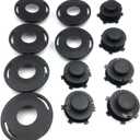 DAGIJIRD 12PCS Trimmer Head Spool & Cap Combo for Stihl 25-2 Head Cover FS 55 80 83 85 90 100 110 120 130