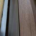 POVISON Fully Assembled Floating TV Stand with Flip-Down Cabinet Doors, 63" Walnut and White Floating Media Console, Solid Wood Floating Entertainment Center, Minimalist TV Stand (62.99")