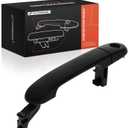 A-Premium Front Left Driver Side Exterior Door Handle with Keyhole Compatible with Nissan Versa 2007 2008 2009 2010 2011, Textured Black, Replace# 80641-YC100-23, 80644-YC000-23