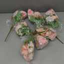 Tigeen Artificial Flowers Artificial Peonies Silk Flowers Faux Peony Fake Peony Silk Hydrangea Bouquet for Wedding Table Centerpiece Floral Vase Decor(Light Pink,12 Bundles)