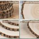 8 Pcs Natural Wood Slices for Centerpieces, 7-8 Inch Unfinished Wood Centerpieces for Tables, Rustic Wooden Discs for Crafts Dinner Table, Baby Shower, Wedding Decorations