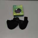 Welnove Gel Heel Protector Cups, Inserts Pads for Women Men, Plantar Fasciitis, Heels Spur Pain Relief, Achilles Tendonitis Dry Cracked Heel Support Cushion Black (W 4.5-9 / M 5-8)