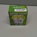 2 Pack LED Grow Light Bulbs A19 Bulb, Full Spectrum Plant Light Bulb, 9W E26 Grow Bulb Replace up to 80W, Grow Light for Indoor Plants, Flowers, Greenhouse, Indore Garden, Hydroponic