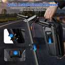 flintronic Scooter Storage Bag, 2L Large Capacity Scooter Handlebar Bag, EVA Handlebar Waterproof Front Bag for Carrying Phone, Wallet, Repair Tools, Charger Tools