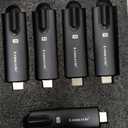 Lemorele Wireless HDMI Transmitter and Receiver, Aluminum Alloy Deep Gray, 5Ghz up to 656ft, 1080P 60Hz, Plug and Play with TuTuPlay App Monitor, for Security, Streaming, Home Theater, PC/TV. 1TX+4RX