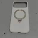 TORRAS Q3 Silicone for iPhone 17 Pro Max Case Stand, Fit for MagSafe, Liquid Silicone Soft Cozy Grip, 360 Spin Magnetic Stand, Camera Control, Protective Case for iPhone 17 Pro Max, Ivory Gold