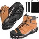 Ice Snow Traction Cleats for Shoes and Boots Non-Slip Crampon Snow Cleats for Winter Walking on Snow and Ice Boots Cleats for Men Women Walking Jogging Hiking