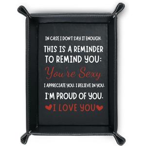 INNObeta Mens Valentines Gifts, Boyfriend Gifts Valet Tray, Anniversaries Gifts, Funny Gifts for Boyfriend, Storage Organizer, Perfect for Birthday, Christmas, Anniversaries - Remind
